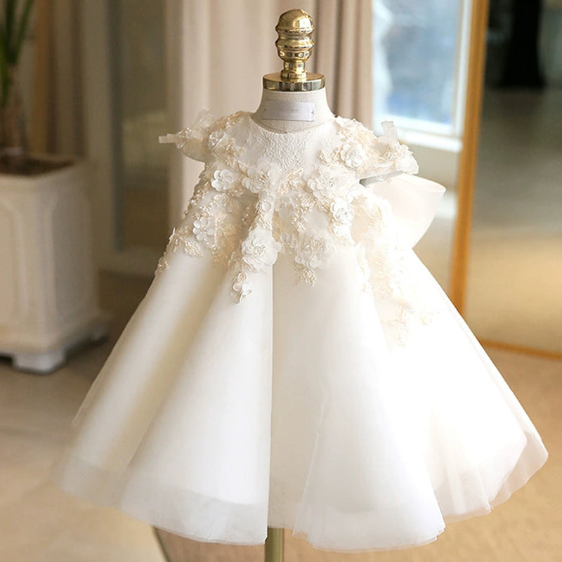 Girls Christening Dresses Cute Girl Birthday Dress Flower Girl Princess Dress