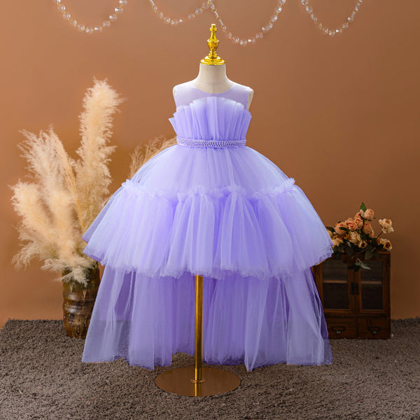 Sleeveless Swallowtail Princess Dress Mesh Puffy Dress