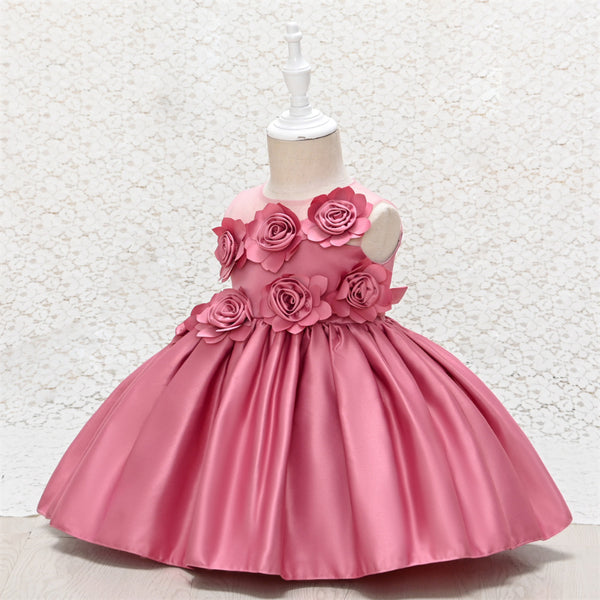 Elegant Little Girl Princess Dresses Toddler Birthday Dresses