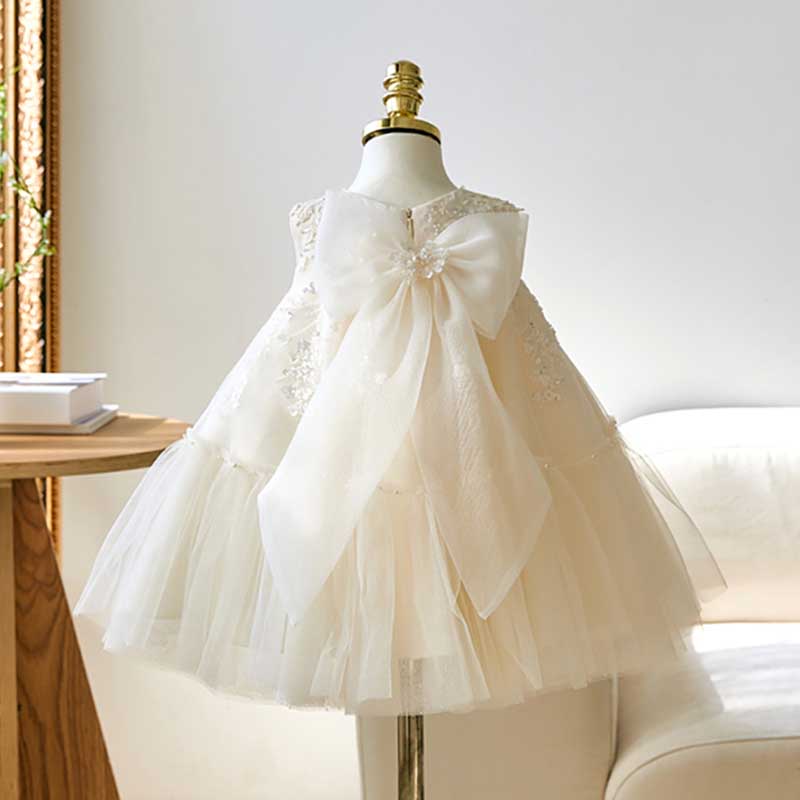 Cute Baby Girl First Communion Dress Toddler Birthday Christening Princess Dress