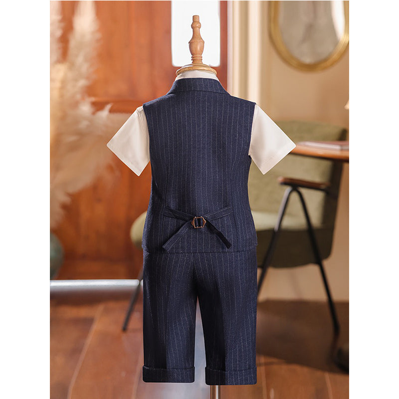 Children's Striped Suit Boy's Vest Small Suit