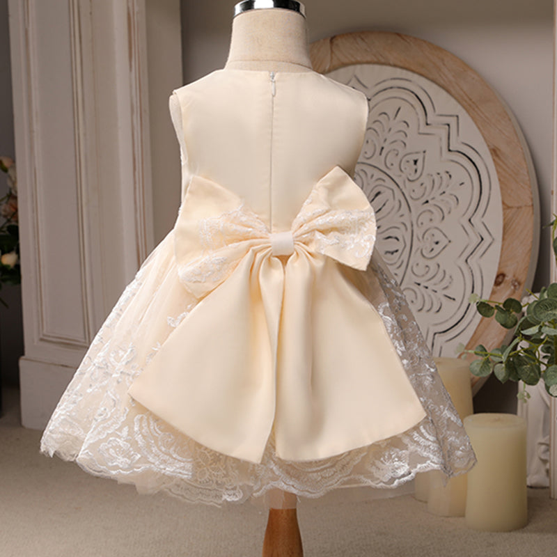 Cute Flower Girl  Dress  Baptism Dress Wedding Princess Dress