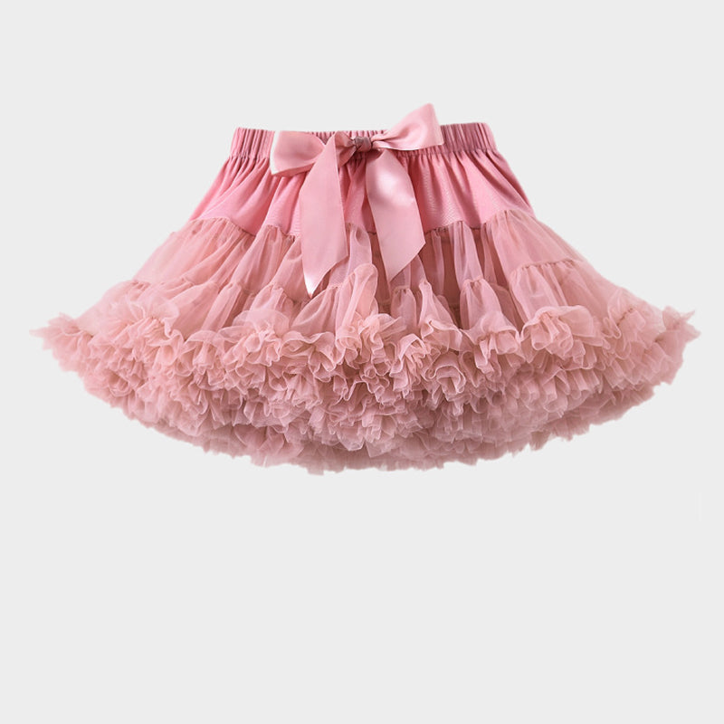 Cute Girls Tutu Birthday Skirt Children's Mesh Tutu Pleated Skirt