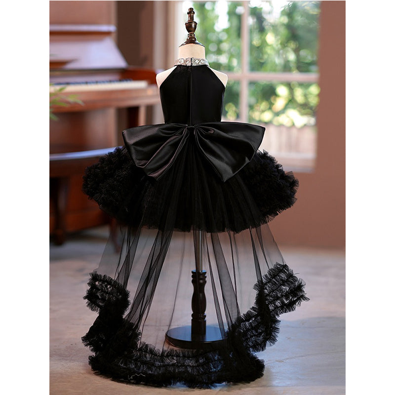 Black Lace Birthday Dress Fluffy Princess Dress