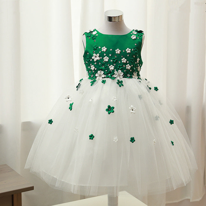 Cute Baby Girl Flower Girl Dress Toddler Birthday Beauty Pageant Princess Dress