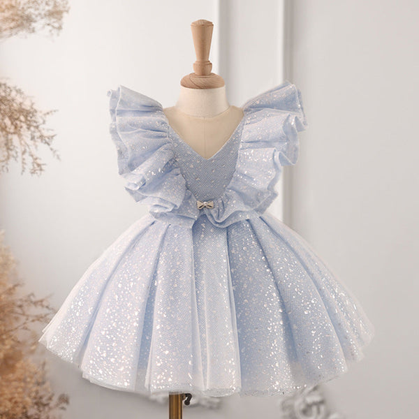 Cute Baby Girl Performance Princess Dress Sequined Dress