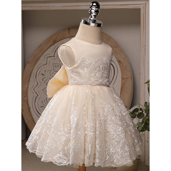 Cute Flower Girl  Dress  Baptism Dress Wedding Princess Dress