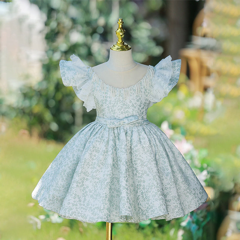 Cute Baby Girl Summer Floral Dress Toddler Birthday Party Princess Dress