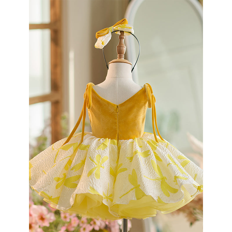 Cute Beauty Pageant Dress Flower Girl Dress Toddler Birthday Party Princess Dress