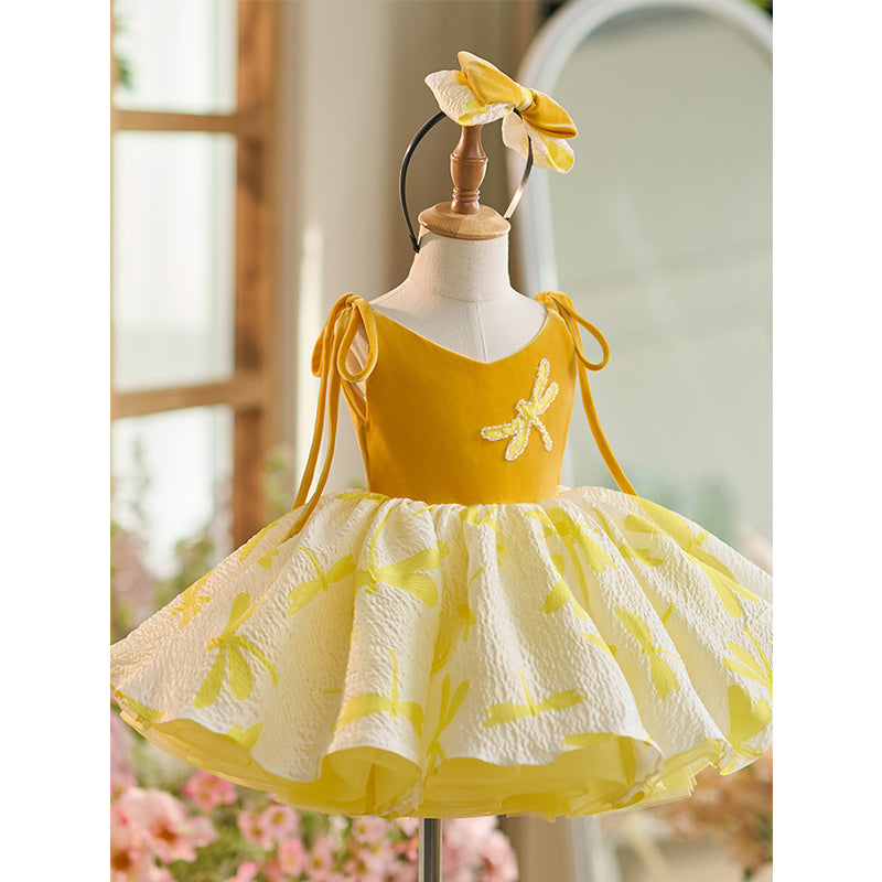 Cute Beauty Pageant Dress Flower Girl Dress Toddler Birthday Party Princess Dress