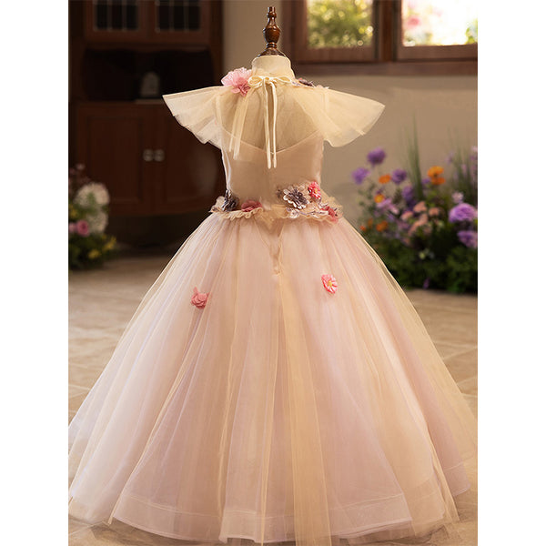 Flower Girl Princess Dress Girl Birthday Fluffy Tulle Dress