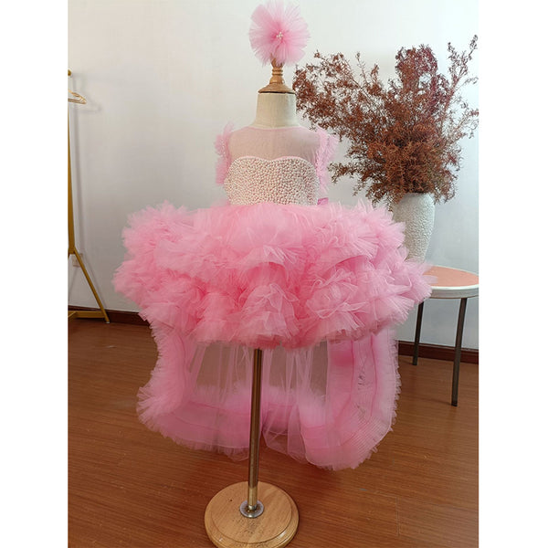 Luxurious Baby Girl  Fluffy Dress Costumes Dress Toddler Birthday Princess Dress