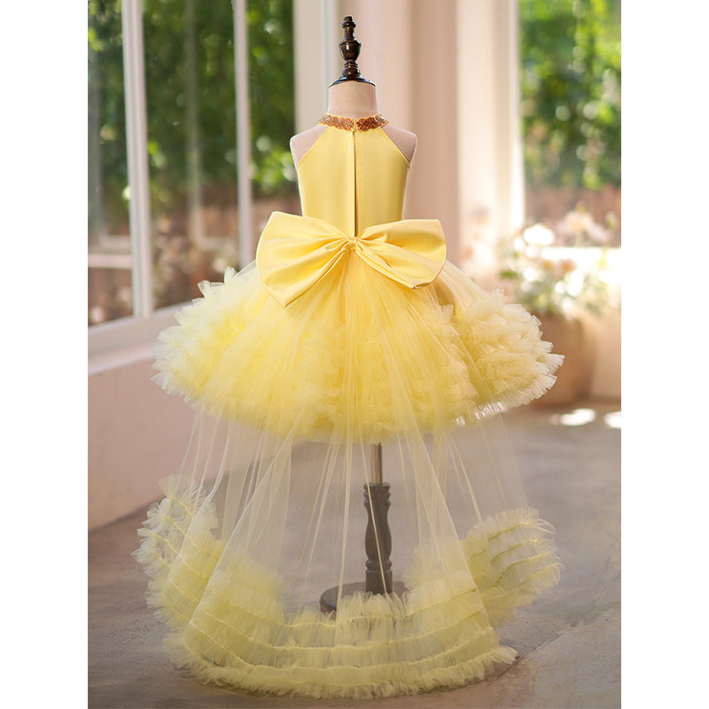 Luxurious Baby Girl Flower Girl  Dress Toddler Beauty Pageant Princess Dress