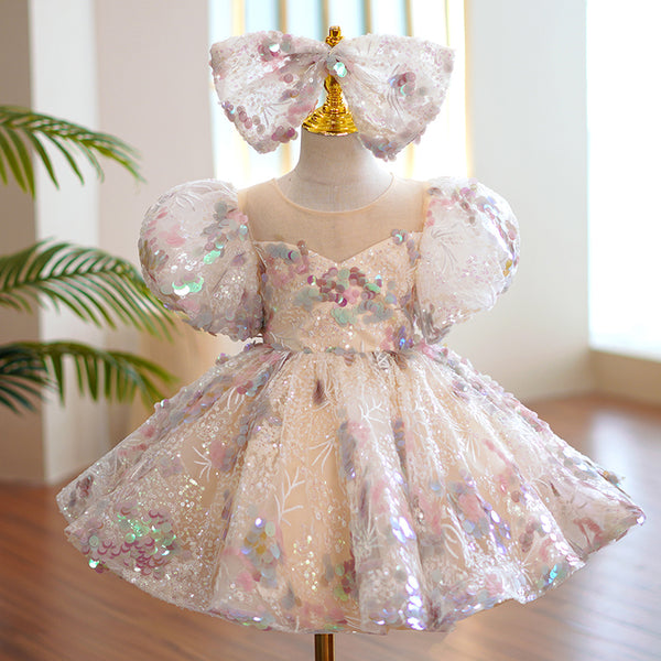 2022 Summer Rainbow Dress Kid Pastel Party Dress Fashion Princess Pleated  Dress Maid Girl Costume Cute Kids Belle Clothing From Fashionstype, $14.14