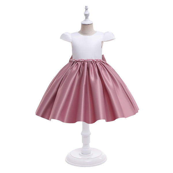 Satin Beaded Princess Dress