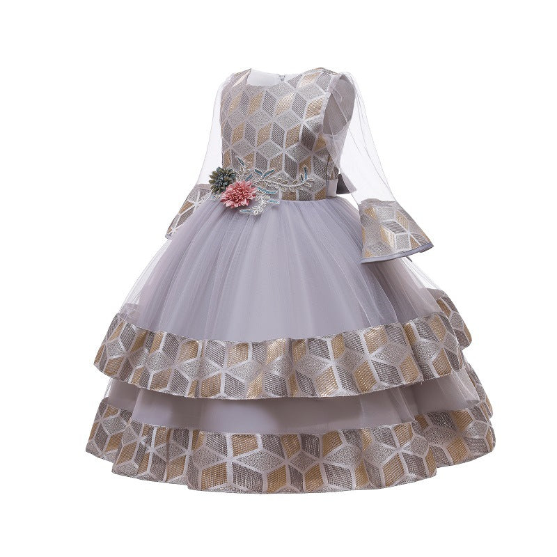 Long Sleeve Puffy Princess Dress