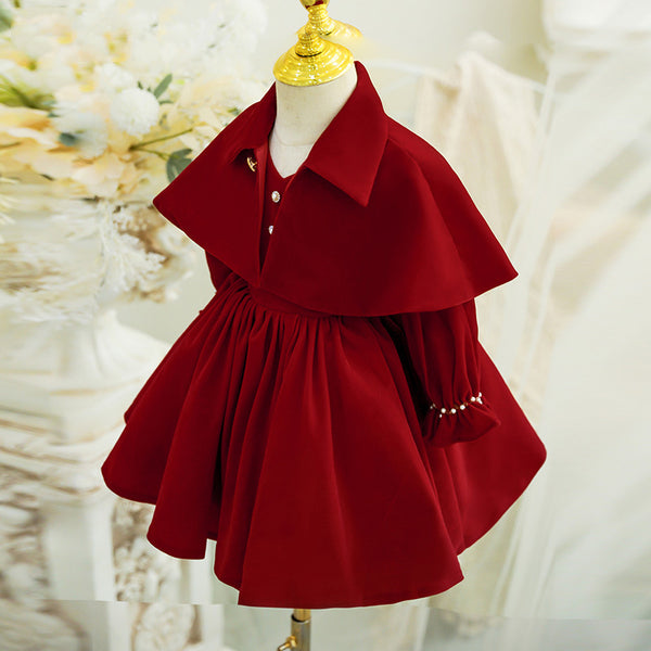 Winter Baby Lapel Dress