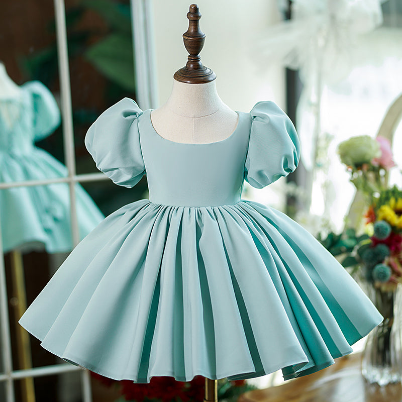 1-5 Yrs Toddler Girls Party Dresses Embroidery Lace Cute Baby 1st Birthday  Baptism Vestido Ruffles Kids Wedding Evening Dresses