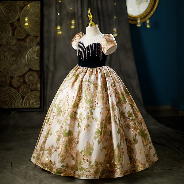 Luxury Elegant Girl Piano Princess Dress