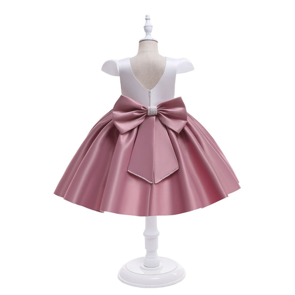 Satin Beaded Princess Dress