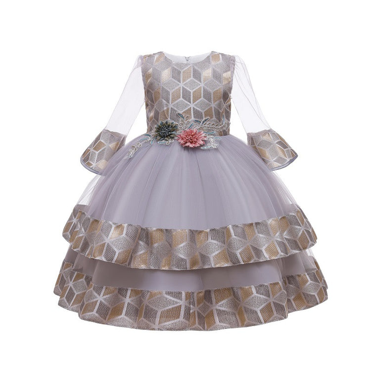 Long Sleeve Puffy Princess Dress