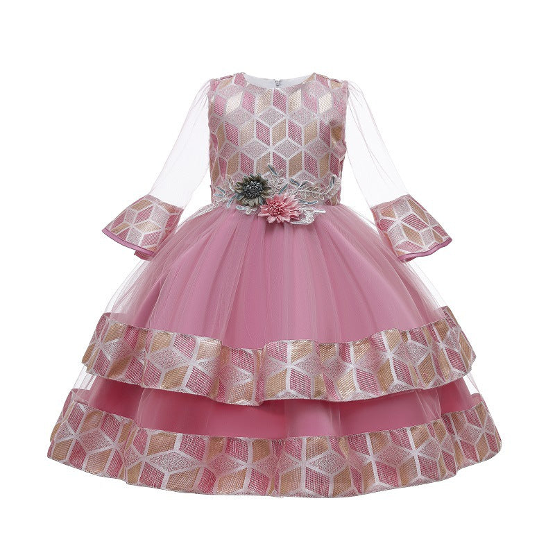 Long Sleeve Puffy Princess Dress